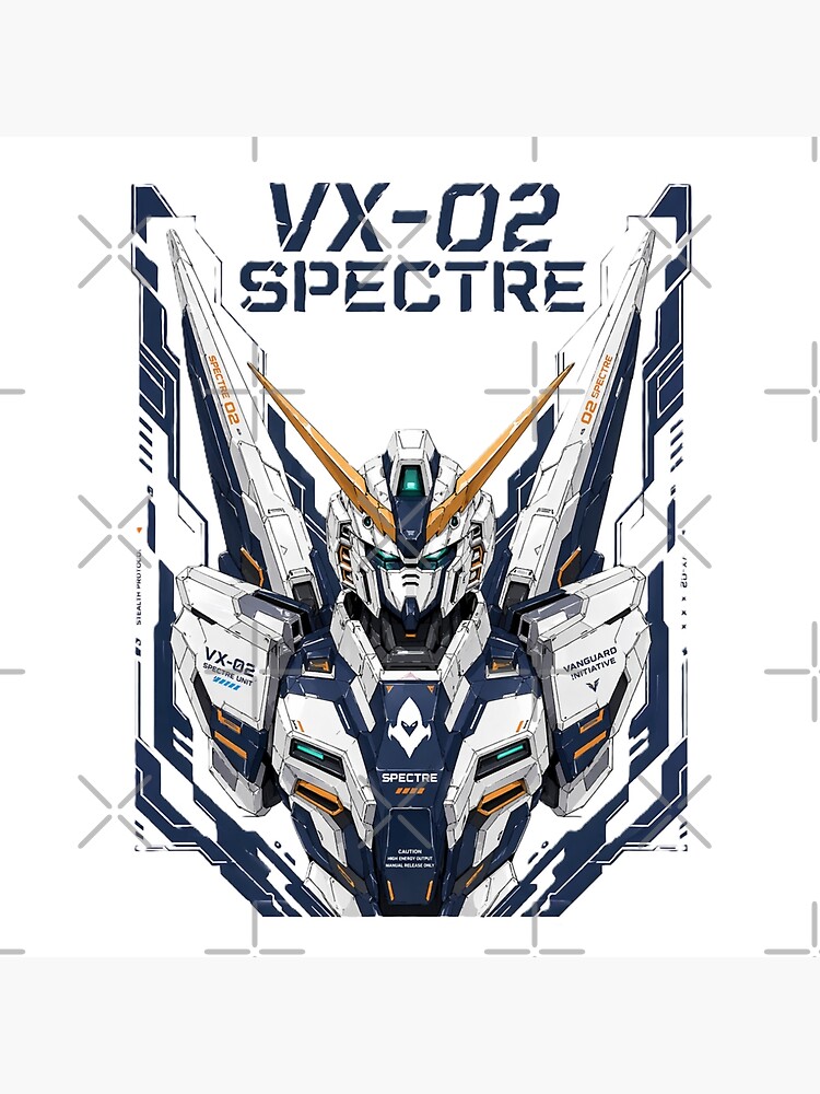 Gundam Vx 02 Spectre Throw Pillow - Image 2