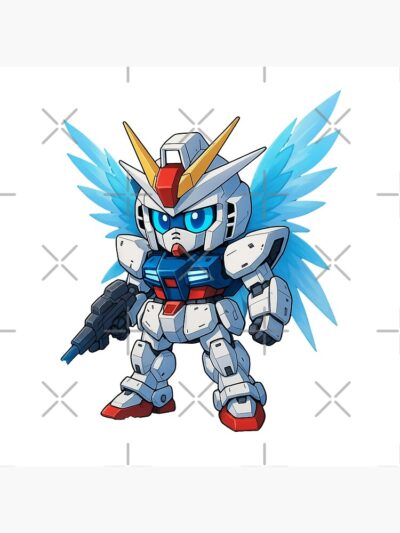 Alternative view of Chibi Gundam Wings Tapestry