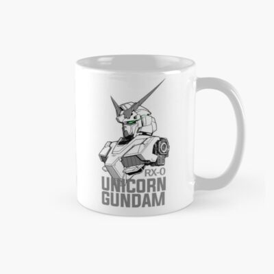 Black White Vector Unicorn Gundam Mug