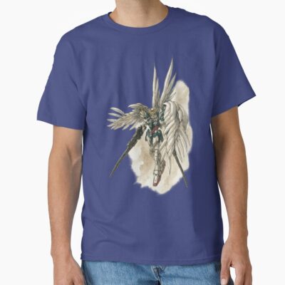 Wing Gundam Ink Traditional Art Artwork T-shirt