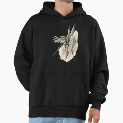 Wing Gundam Ink Traditional Art Artwork Hoodie