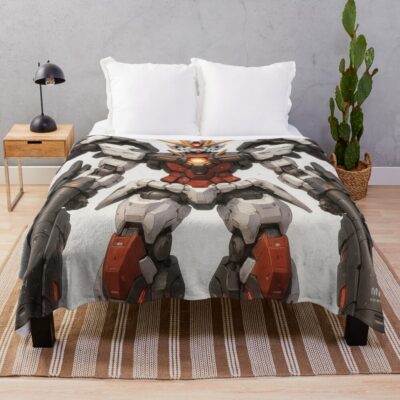 Gundam Guns Weapon Throw Blanket