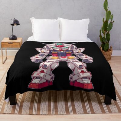 Gundam Chibi Throw Blanket