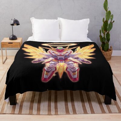 Angle Flame Gundam Throw Blanket