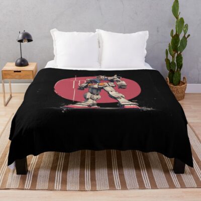 Gundam Robot Throw Blanket