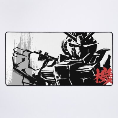 Japanese Sumi E Style Nu Gundam Mouse Pad