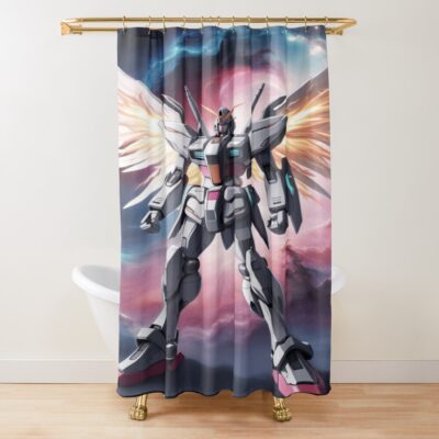 Gundam Wings Shower Curtain