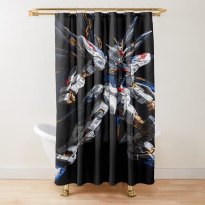 Gundam Mecha Hd Shower Curtain