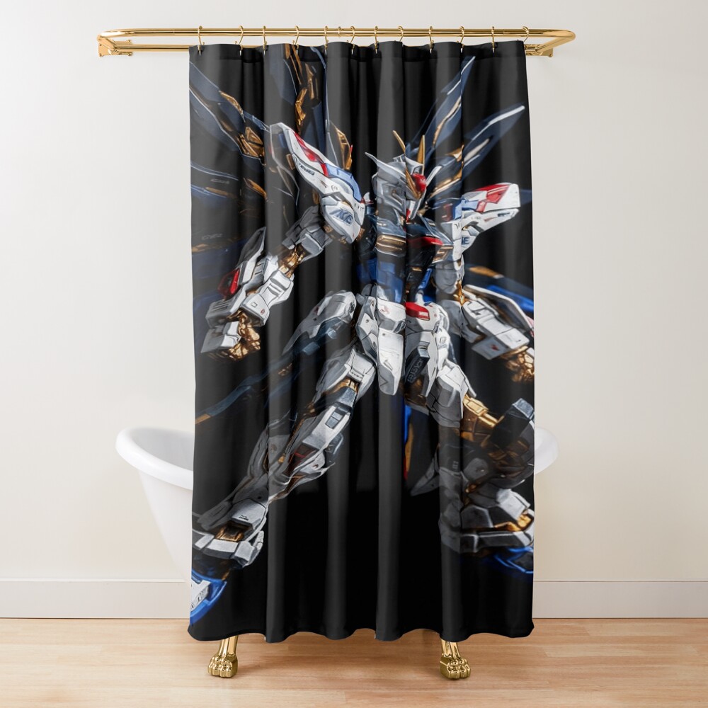 Gundam Mecha Hd Shower Curtain