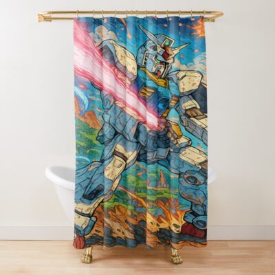 Mobile Suit Gundam Monster Shower Curtain