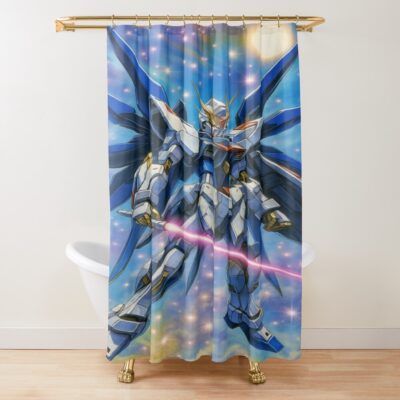 Gundam Streak Stellar Shower Curtain