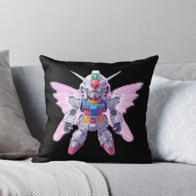 Gundam Chibi Wings Throw Pillow