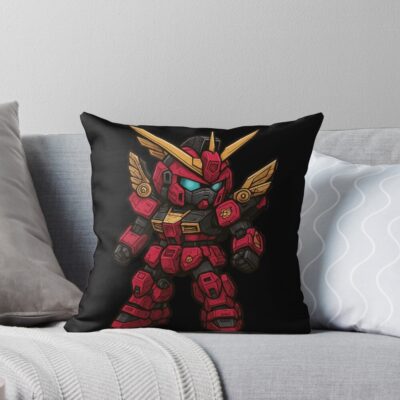 Chibi Gundam Falcon Throw Pillow