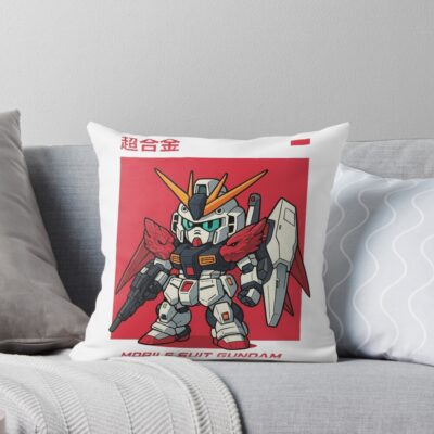 Chibi Gundam Throw Pillow