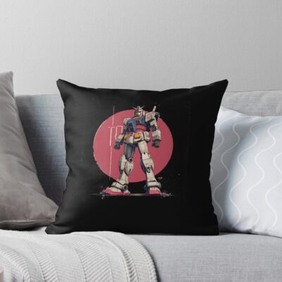 Gundam Robot Throw Pillow