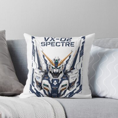 Gundam Vx 02 Spectre Throw Pillow